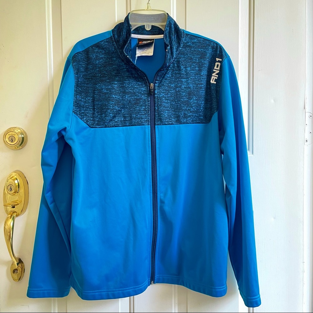 AND1 blue zipper jacket